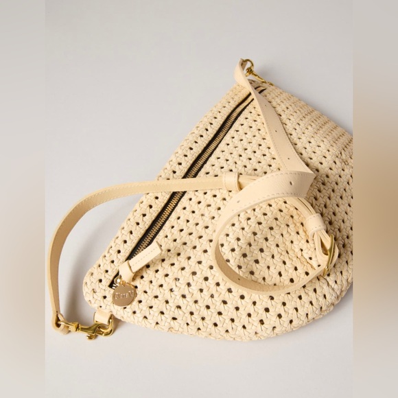 Clare V Tan Woven Crossbody Bag - Picture 2 of 7